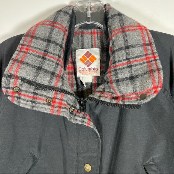 Vintage Columbia Sportswear Parka Plaid Wool Lined Jacket Size Large - Picture 4 of 12